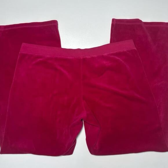 Y2K Vintage Juicy Couture Wide Leg Velour Track Pants - Picture 6 of 7